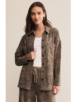 Z Supply Z Supply All Day Leopard Jacket - Dessert Tan