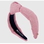 Brianna Cannon Solid Tweed + Gold Headband - Pink