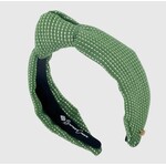 Brianna Cannon Solid Tweed + Gold Headband - Green