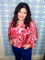 Lilly Pulitzer Lilly Pulitzer Japhia Long Sleeve Top - Spicy Socialite