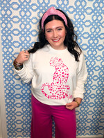 Lilly Pulitzer Lilly Pulitzer Ballard Long Sleeve Sweatshirt - Love Cat Embroidery