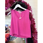 Z Supply Z Supply Sloane V-neck  Top - Sunset Pink