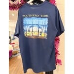 Southern Tide Southern Tide Fishing Lines Tee - Navy