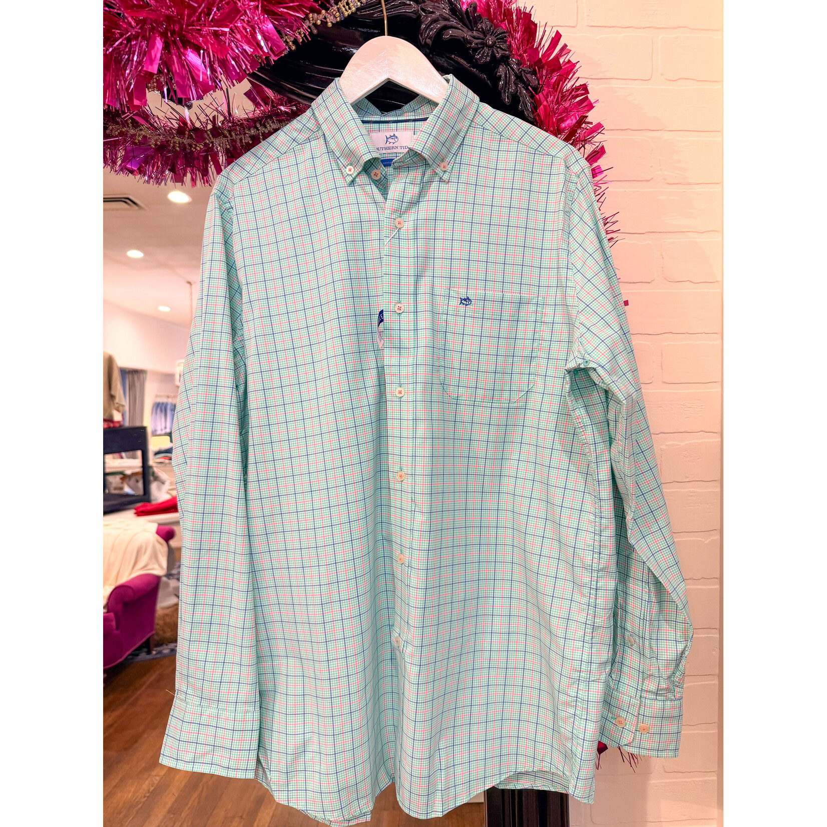 Southern Tide Southern Tide LS Coastal Breeze Edisto Island Sportshirt