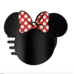 TELETIES TELETIES Disney Minnie Mouse Shaped Medium Flat Hair Clip Medium
