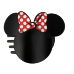 TELETIES TELETIES Disney Minnie Mouse Shaped Tiny Fat Hair Clip - Tiny
