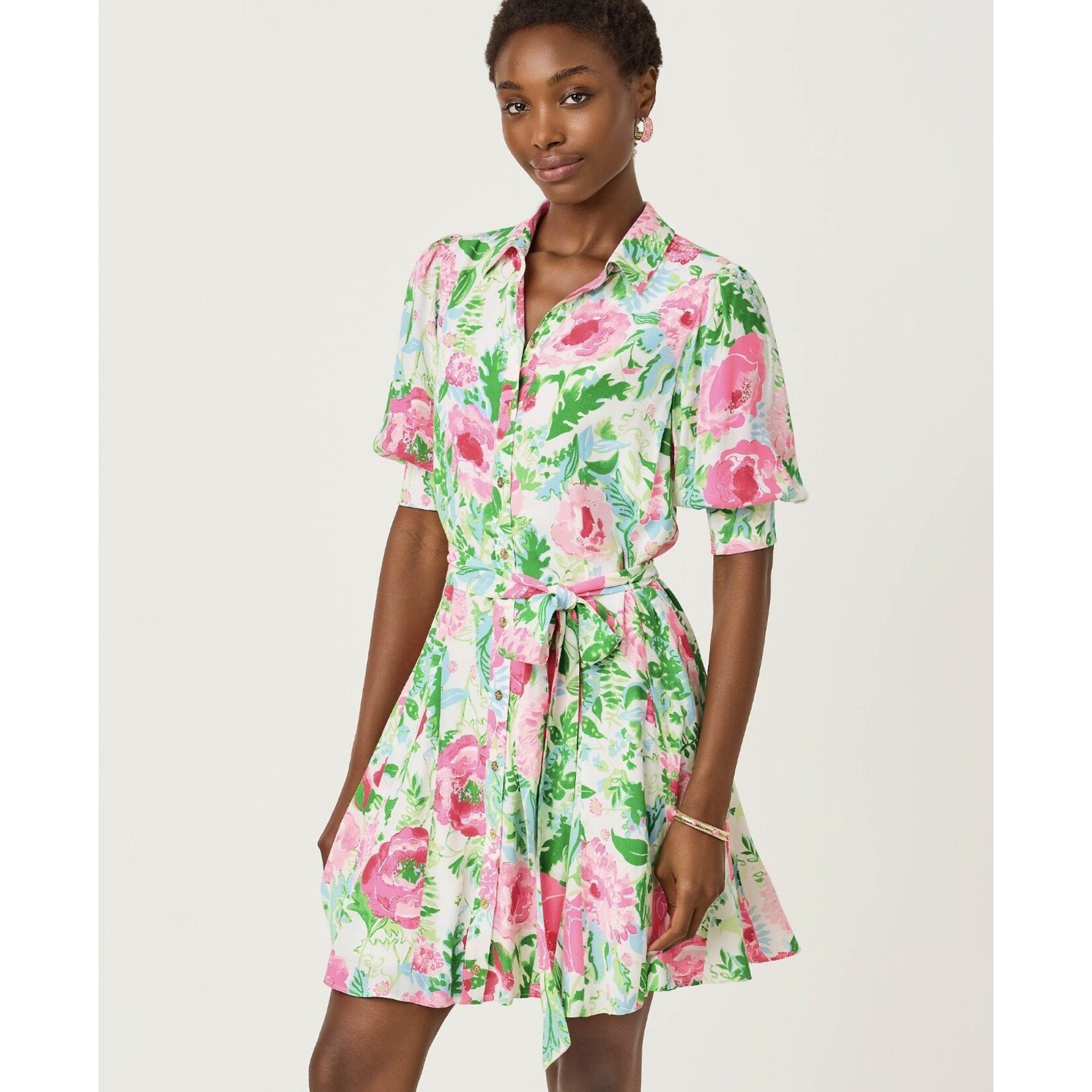 Lilly Pulitzer Lilly Pulitzer Larkyn Shirtdress - Poppy Party