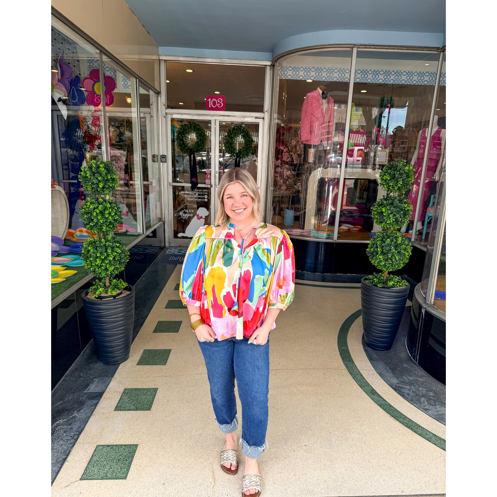 Crosby by Mollie Burch Crosby Figgy Top- Painted Petals