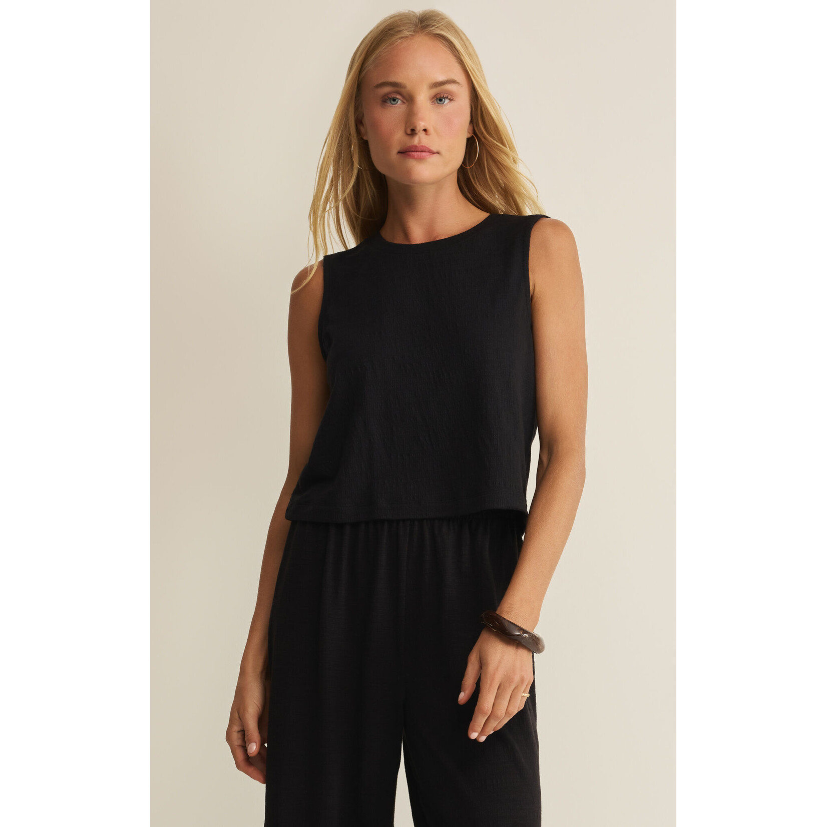 Z Supply Z Supply Sloane Texture Top - Black