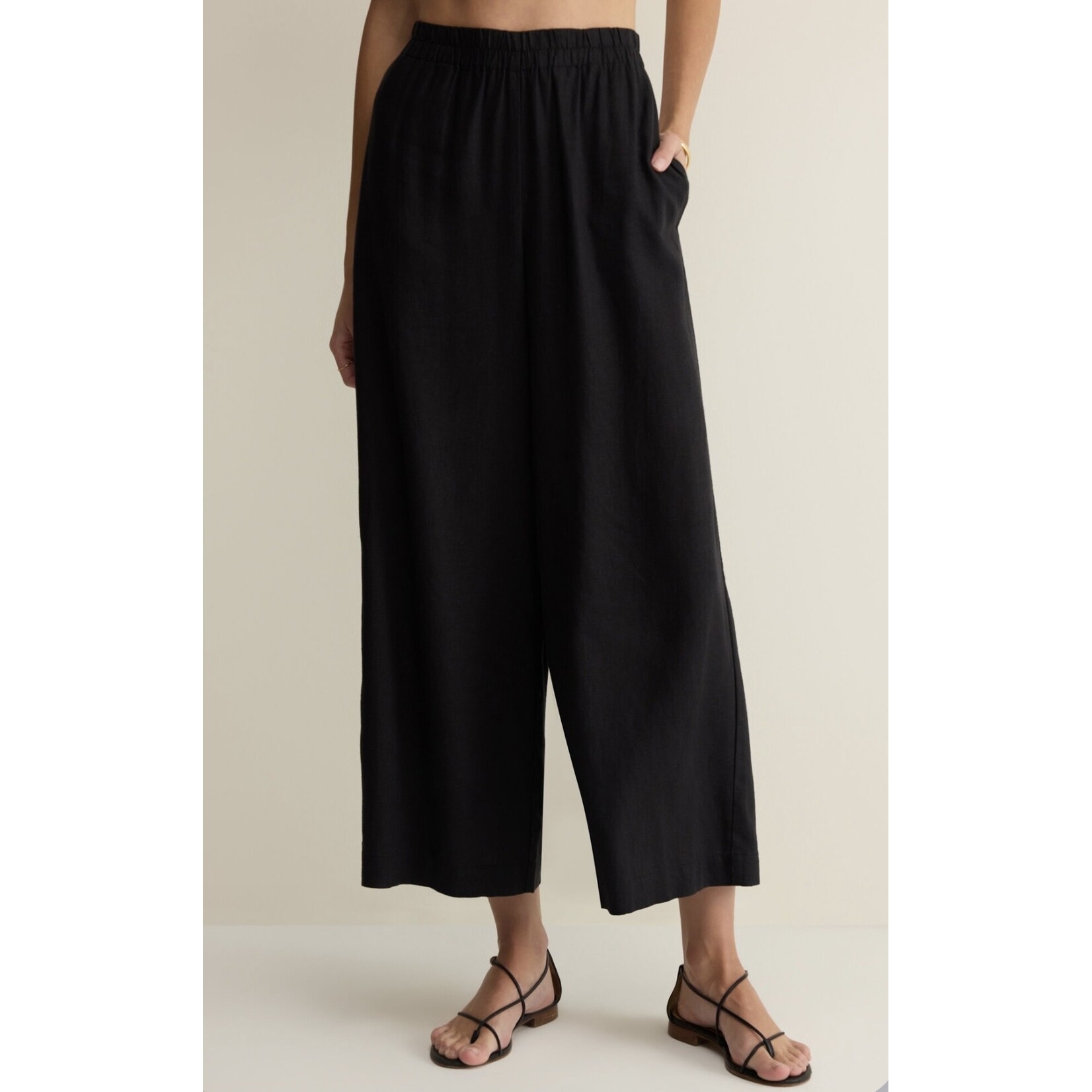 Z Supply Z Supply Linen Pant - Black
