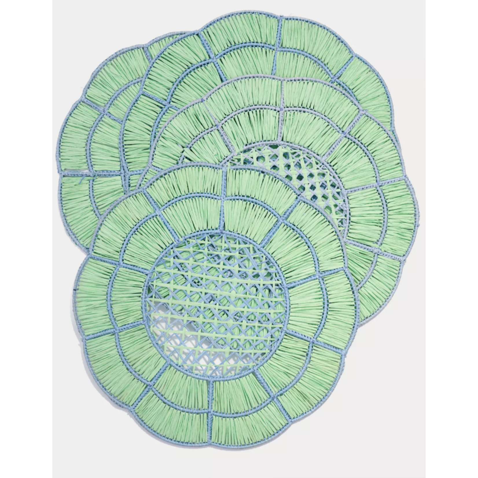 Lilly Pulitzer Lilly Pulitzer Woven Flower Charger - Mint