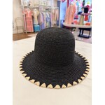 Gabi Whip Bucket Hat -Black