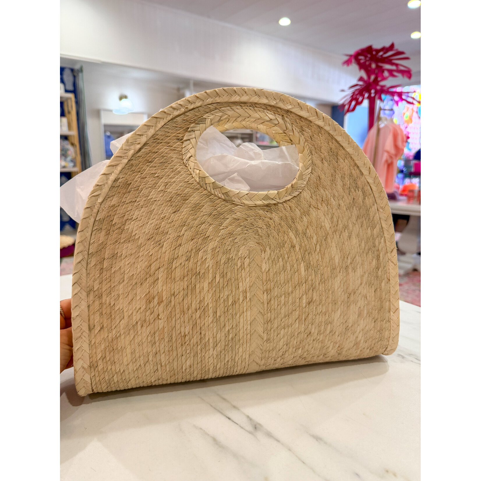Capri Handheld Tote - Natural