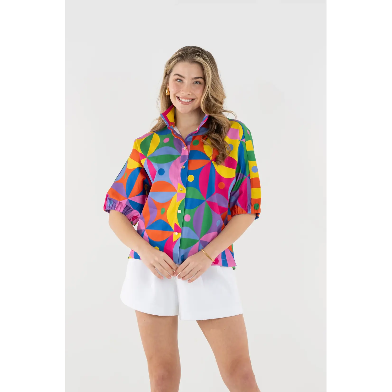 Emily McCarthy Emily McCarthy Bonny Top - Floral Prism