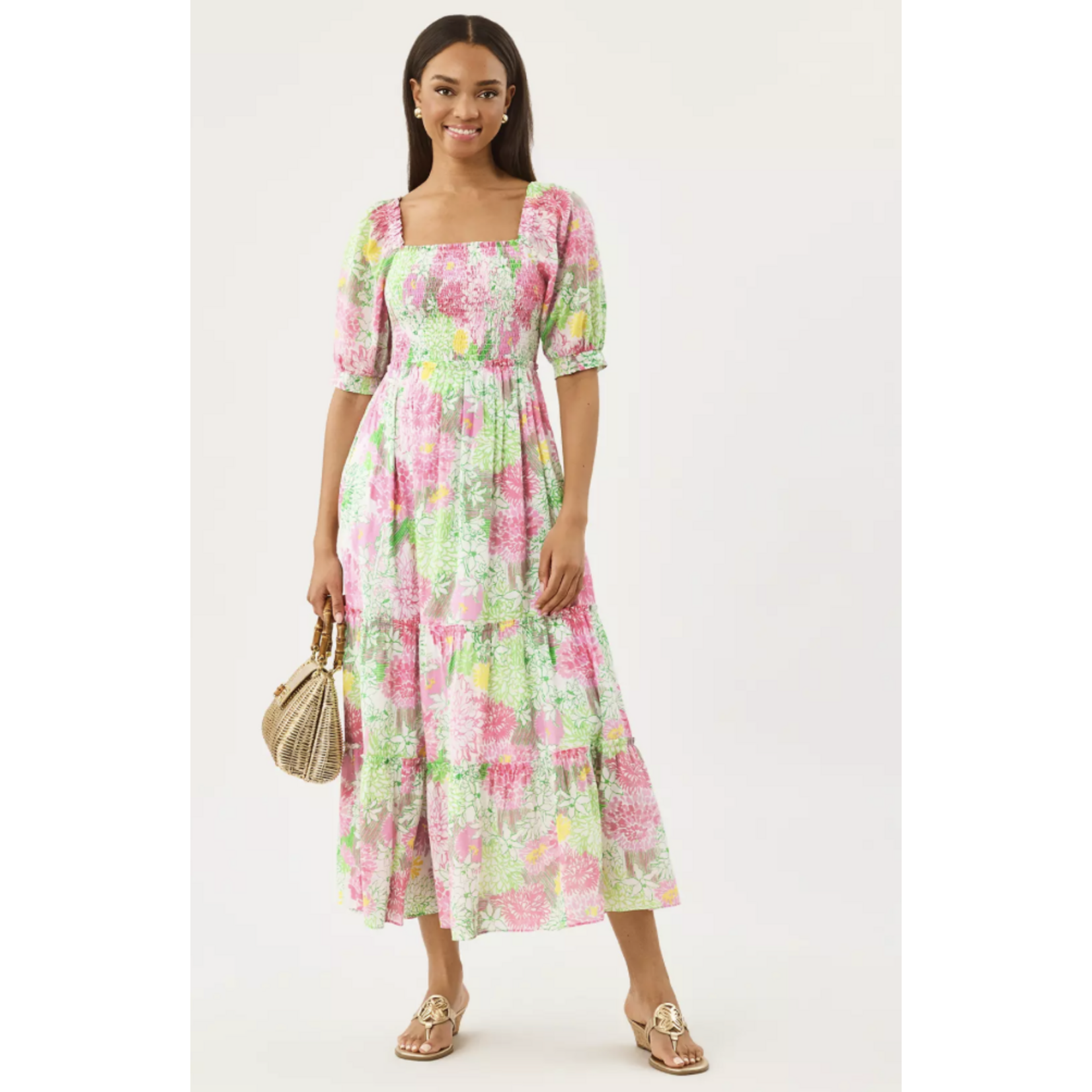 Lilly Pulitzer Lilly Pulitzer Hadly Short Sleeve Smocked Dress - Mum Patch