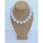 Clear Cube Bead Necklace