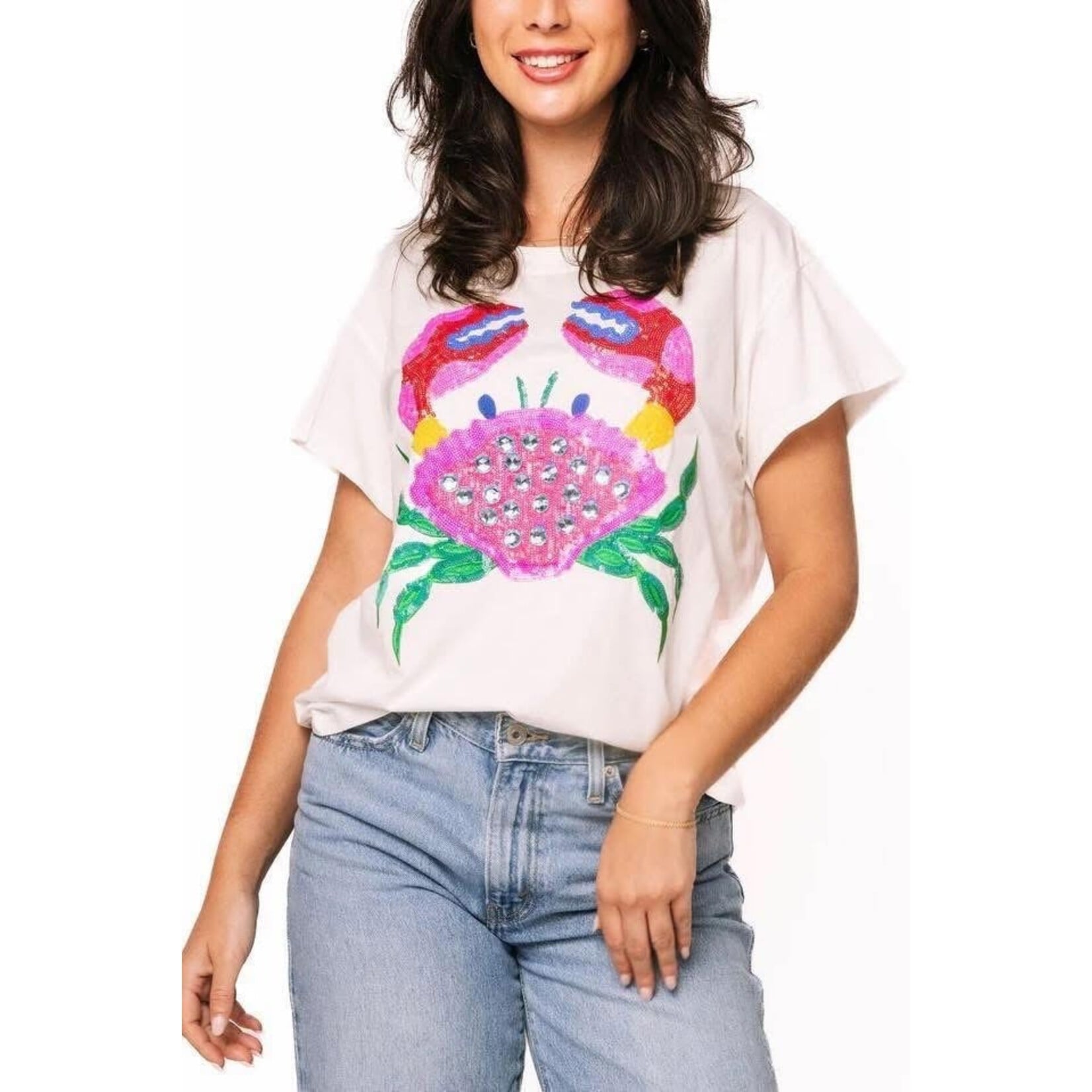 qos QOS Multi Rainbow Crab Tee