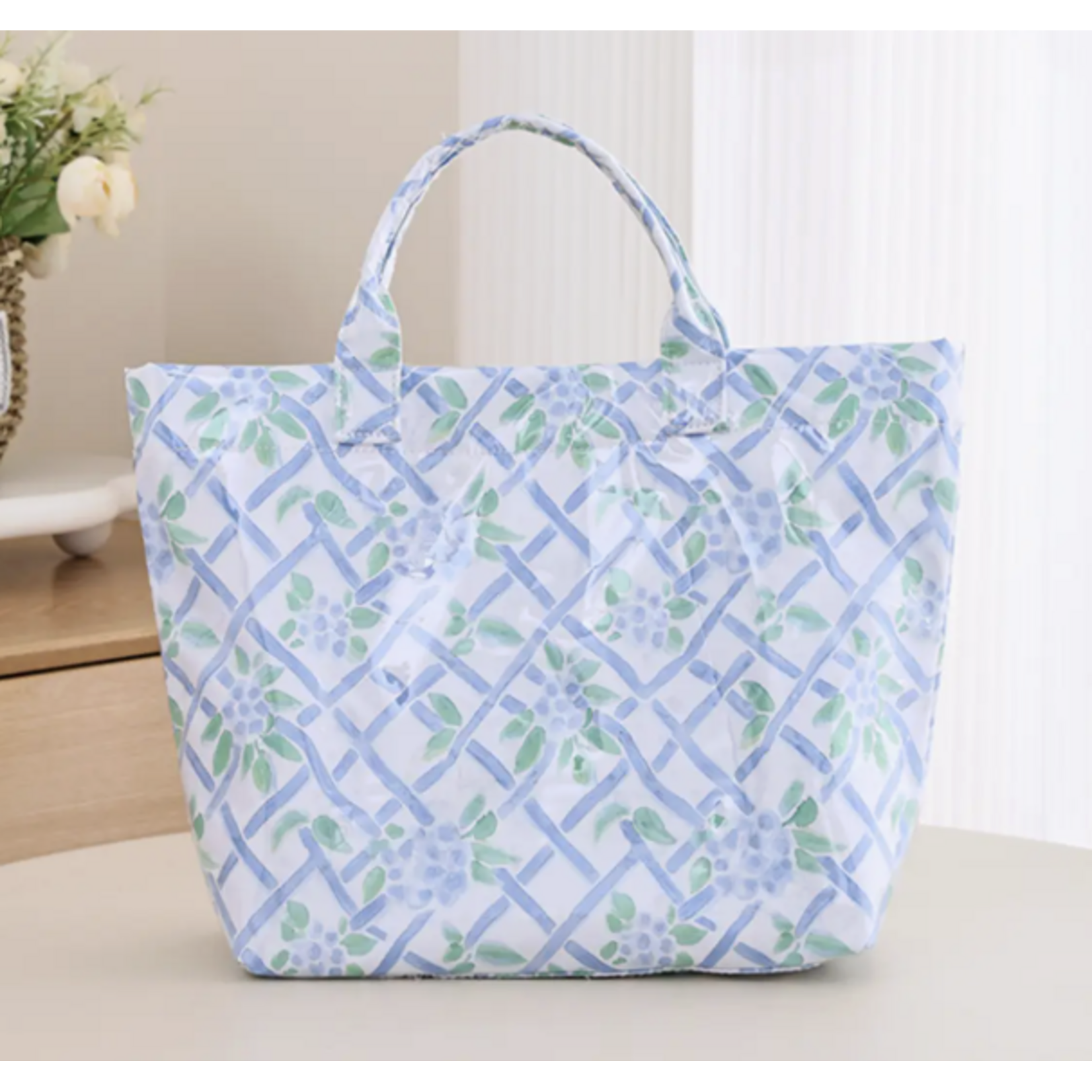 Waterproof Tote Bag - Seaside Vineyard