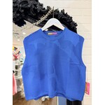 Britton Court Briton Court Laura Sleeveless Sweater - Blue