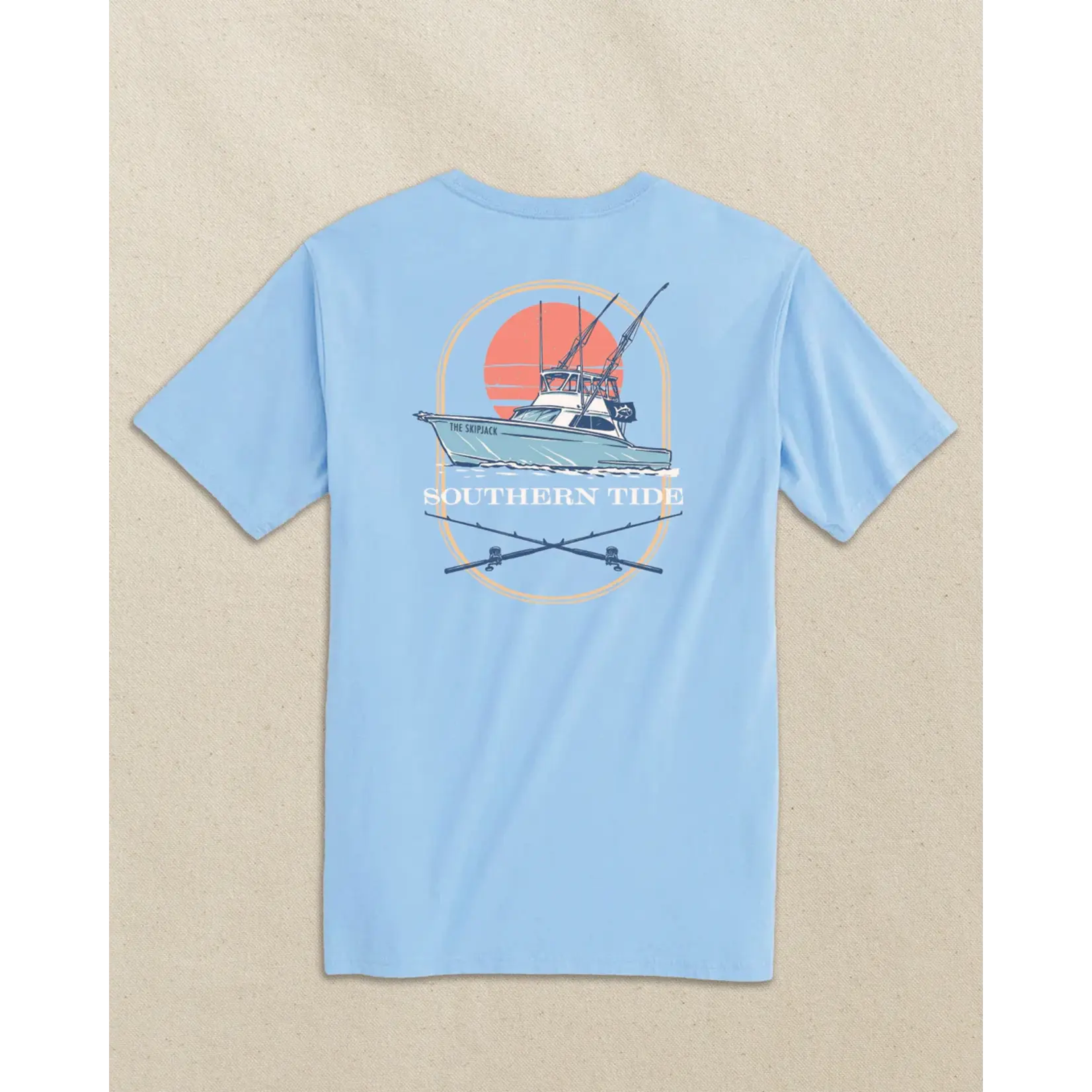 Southern Tide Southern Tides SJ Deep Sea Fishing Boat Tee- Ocean Channel
