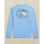 Southern Tide Southern Tides Yellowfin Frame Perf Tee- Ocean Channel