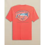 Southern Tide Southern Tides Beach Lure Tee- Orange Blossom