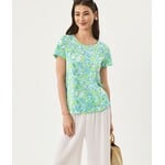 Lilly Pulitzer Lilly Pulitzer Etta Scoop Neck - Day Dream Blue Throw Me A Line