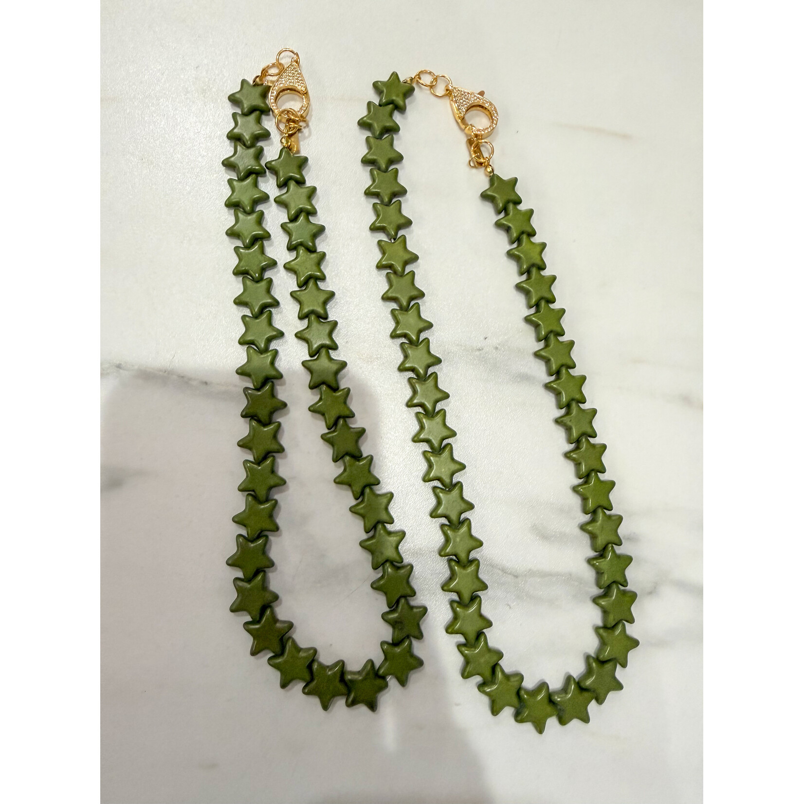 Smith & Co. Jewelry Designs Smith + Co Star Necklace - Small -Hunter Green
