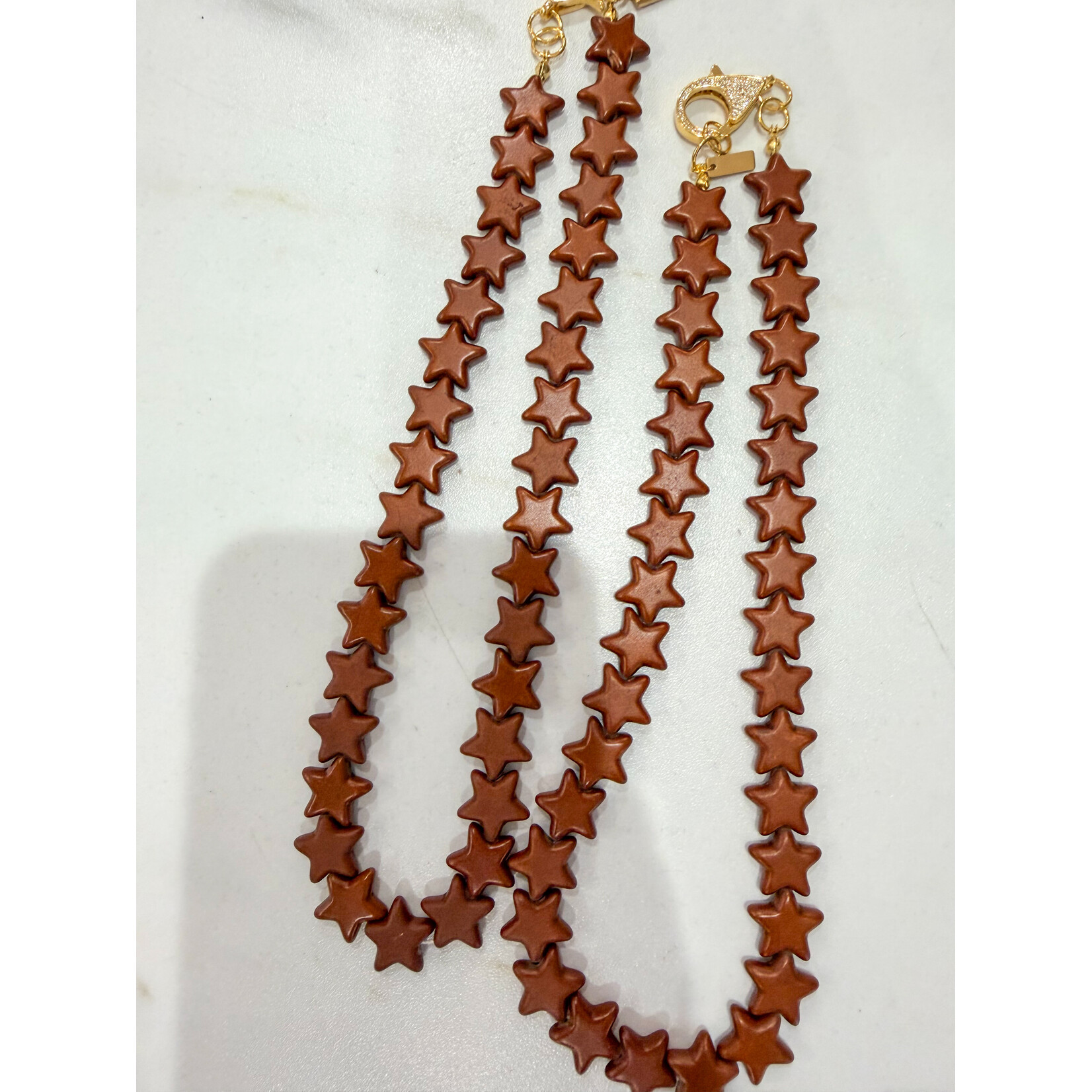Smith & Co. Jewelry Designs Smith + Co Small Star Necklace - Brown
