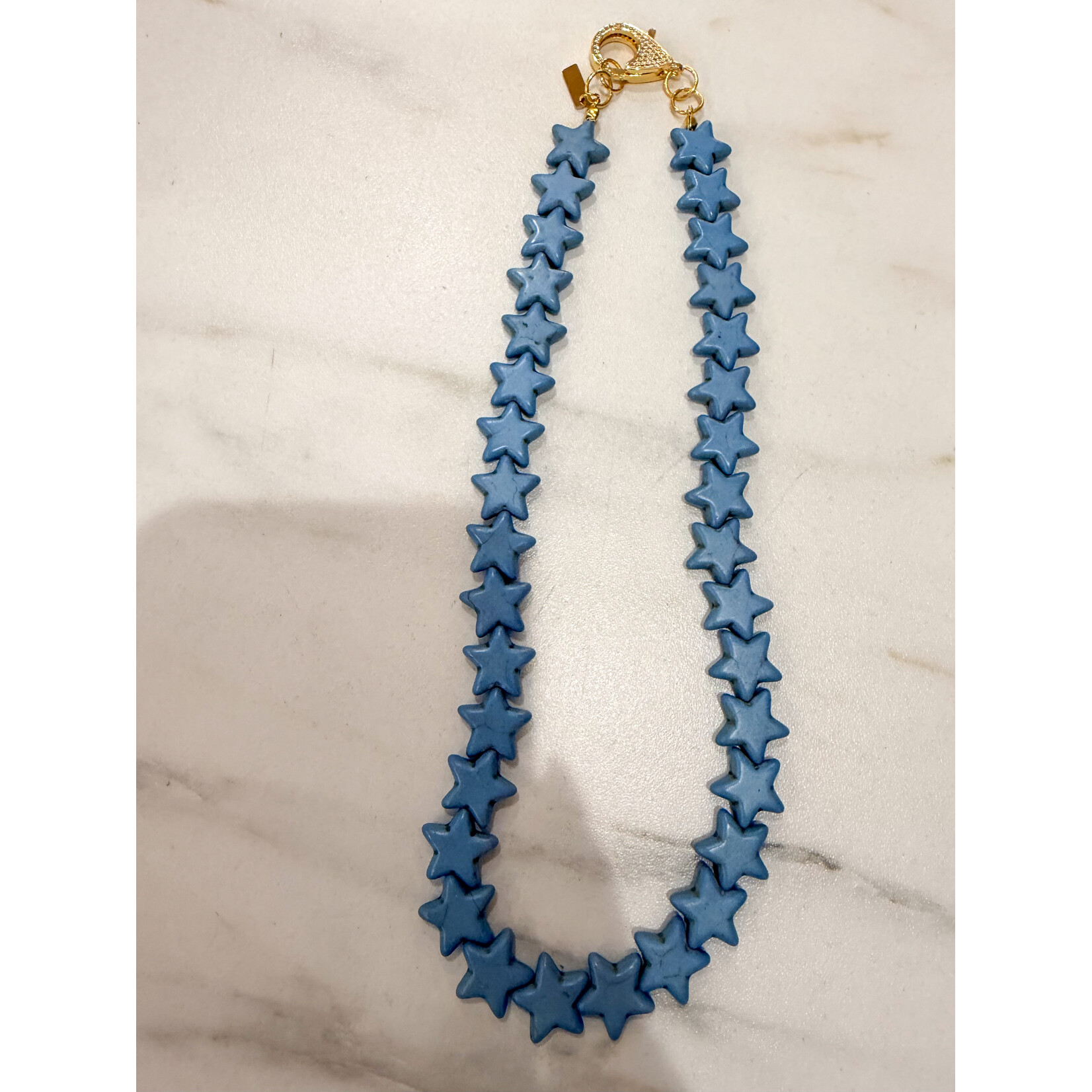 Smith & Co. Jewelry Designs Smith & Co Small Star Necklace - Dusty Blue