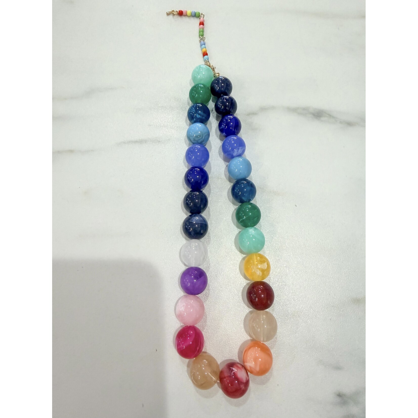Mini Bauble Necklace - Rainbow