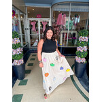 qos QOS Polka Dot Pumpkin Skirt