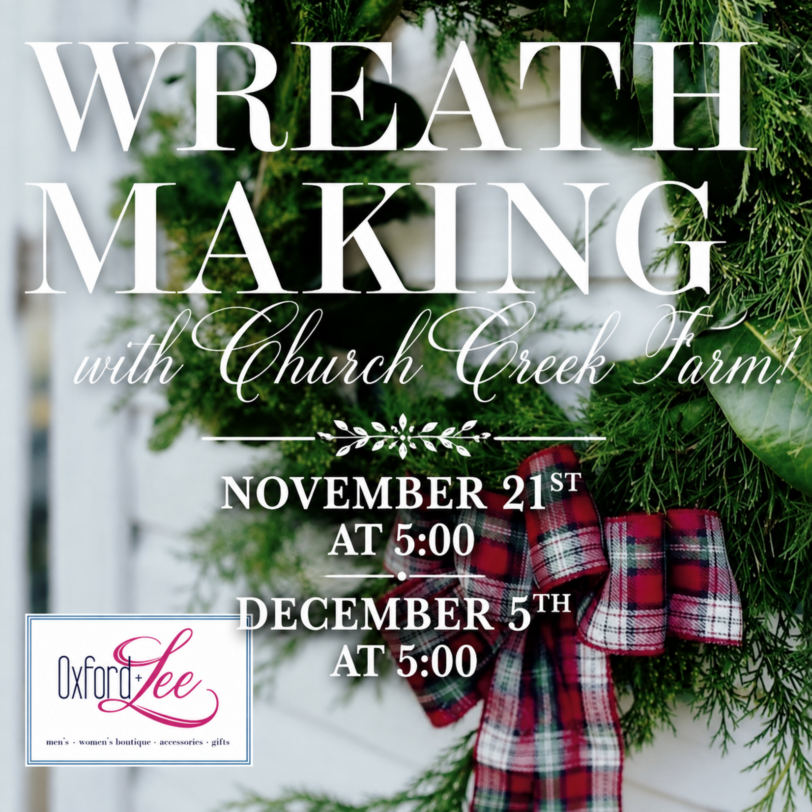 Wreath Class with Church Creek Farm