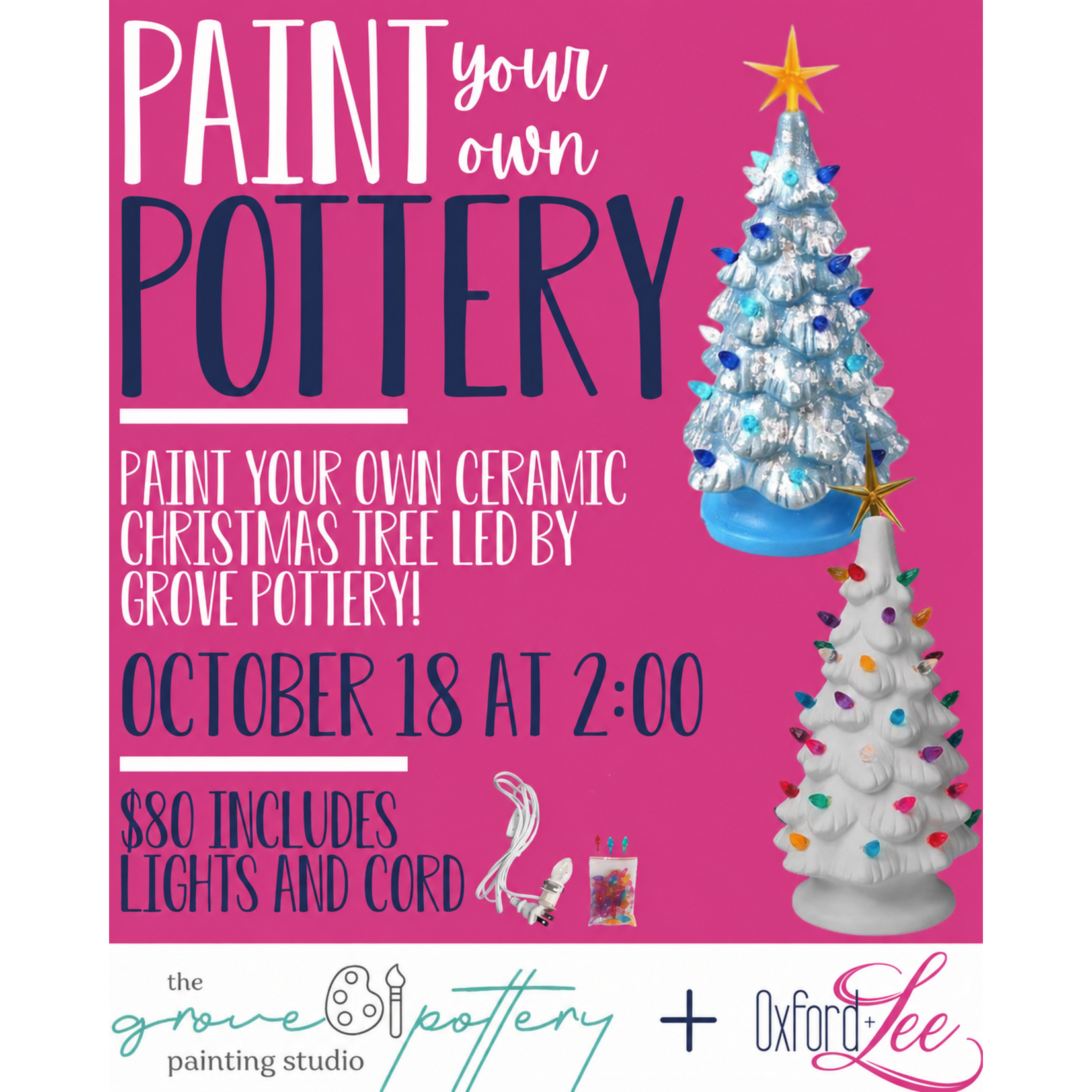 Paint Your Own Christmas Tee with The Grove Pottery