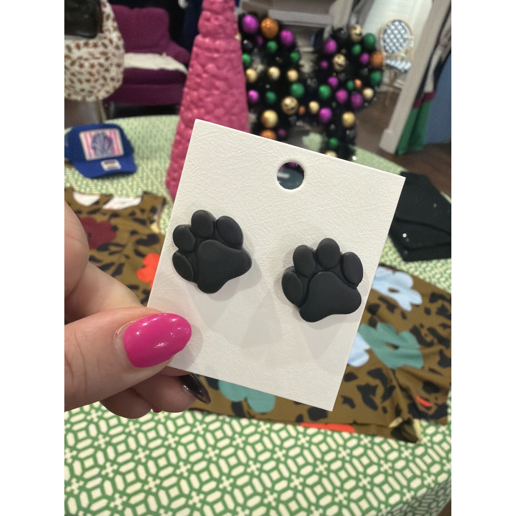 Game Day Paw Earrings