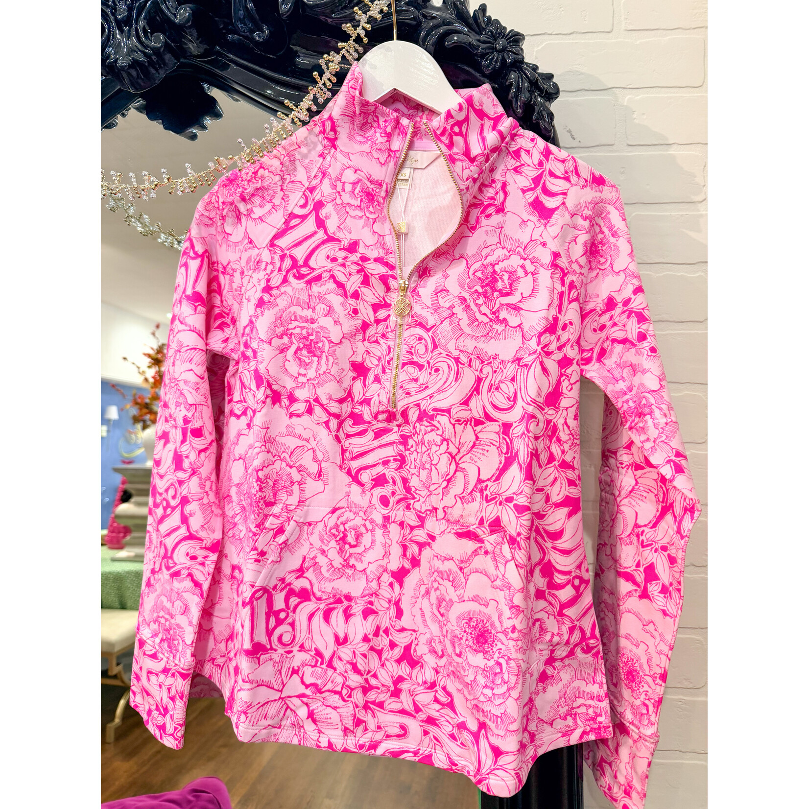 qos Lilly Pulitzer Popover - Pink Aster Rose