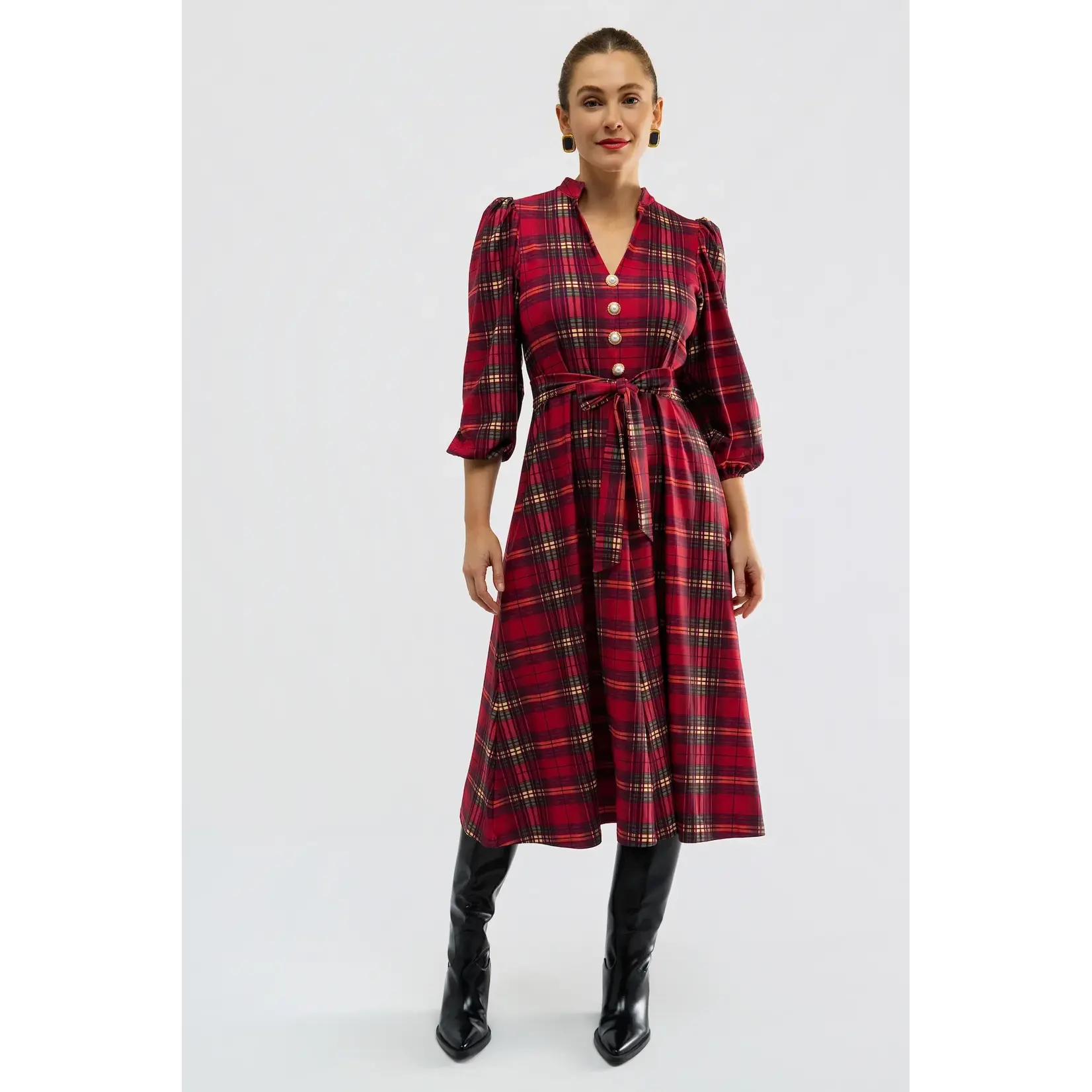 smith & Quinn Smith + Quinn Vivian Dress - Cabernet Plaid