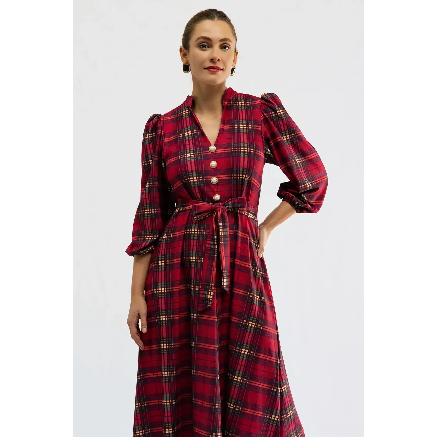 smith & Quinn Smith + Quinn Vivian Dress - Cabernet Plaid