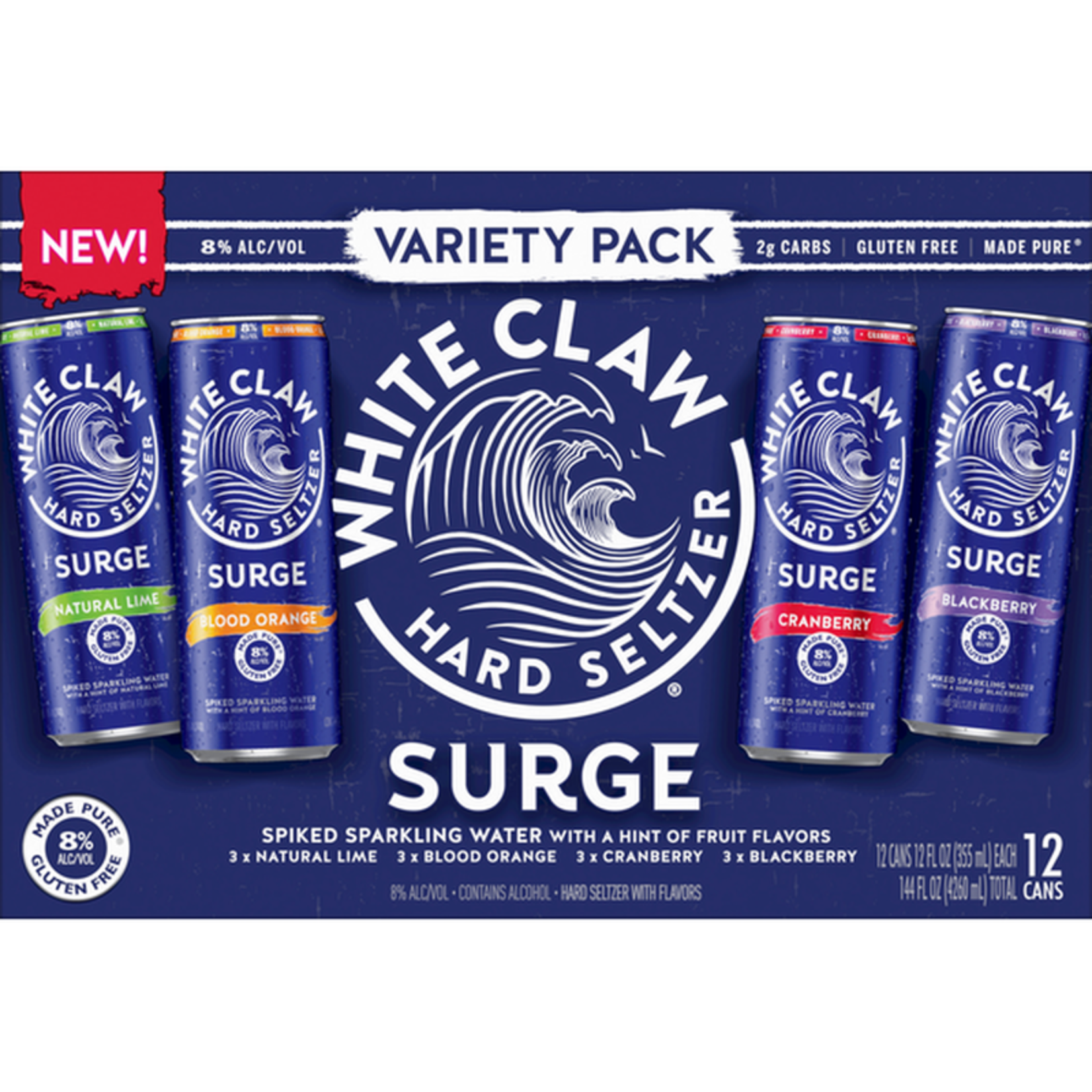 White Claw Surge Variety 12pk x 12oz cans
