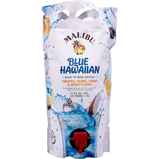 Malibu Cocktail Blue Hawaiian - 1.75 L
