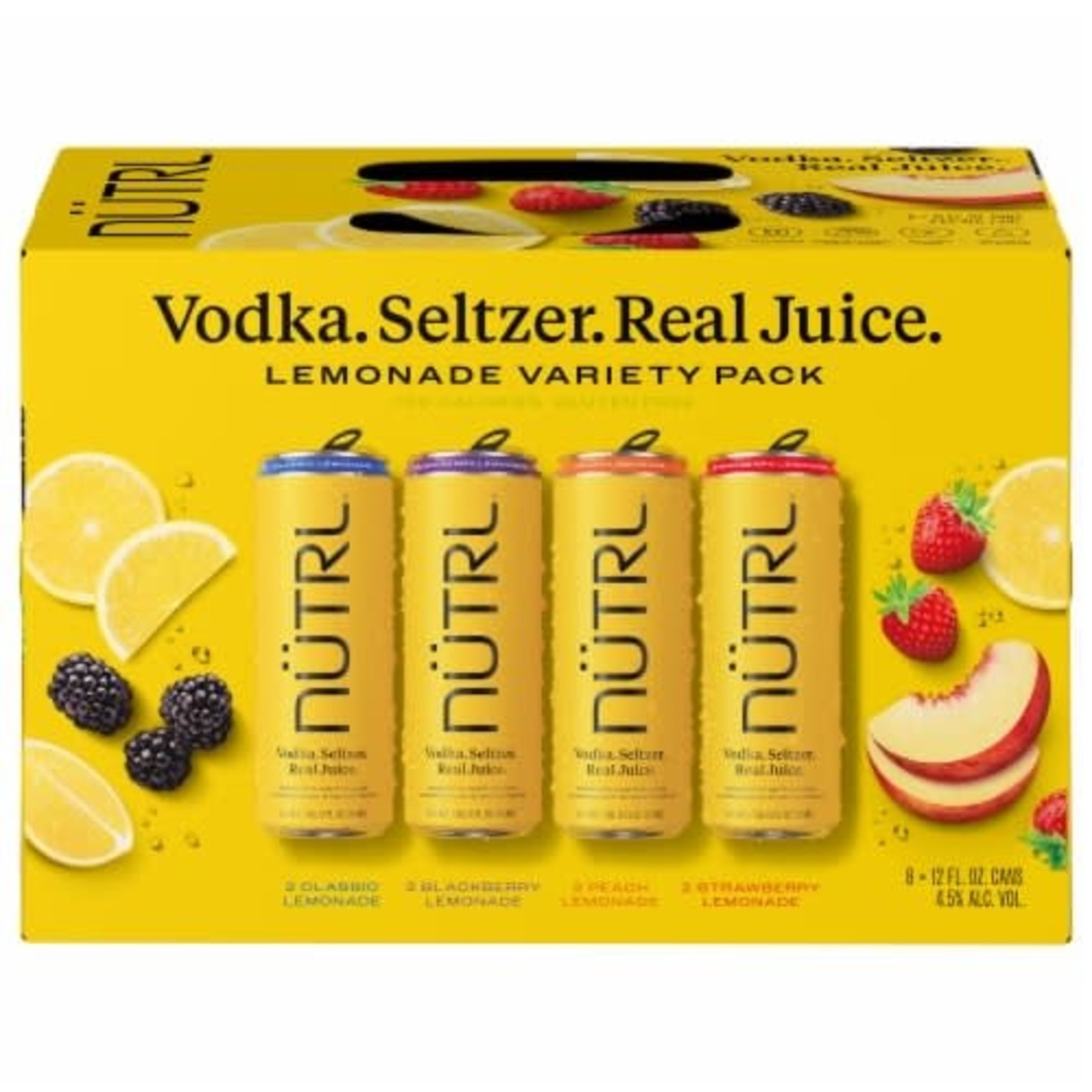 Nutrl Nutrl Vodka Soda Lemonade Variety 8 x 12 oz cans