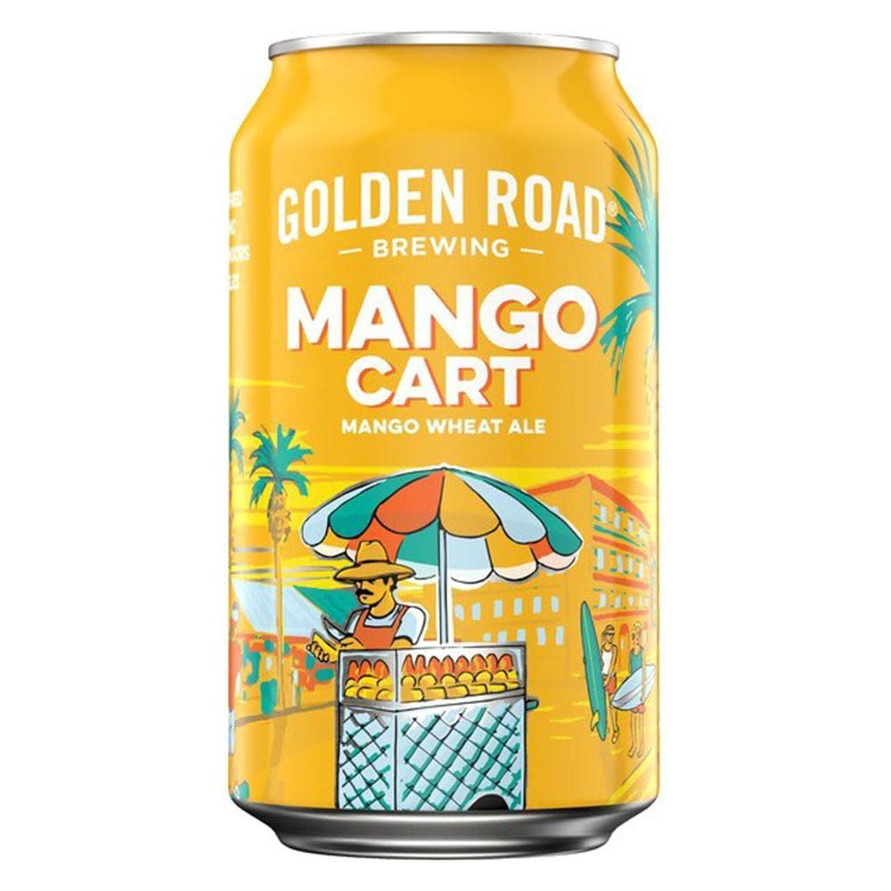 Golden Road Golden Road Mango Cart 6 X 12 Oz Cans Fenwick Liquor Golden Road Golden Road Mango Cart 6 X 12 Oz Cans Fenwick Liquor
