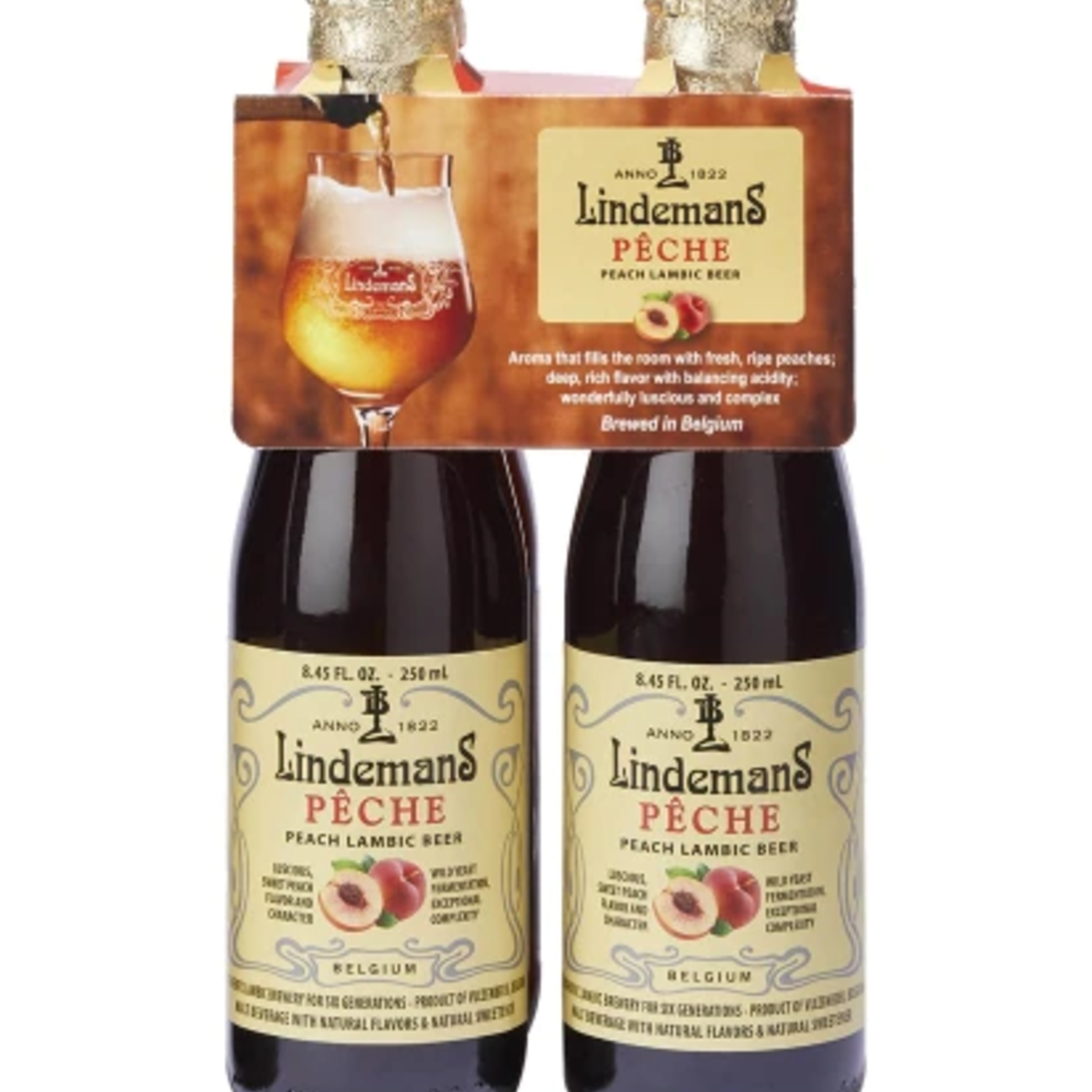 Lindemans Peche Framboise 4 x 250 mL