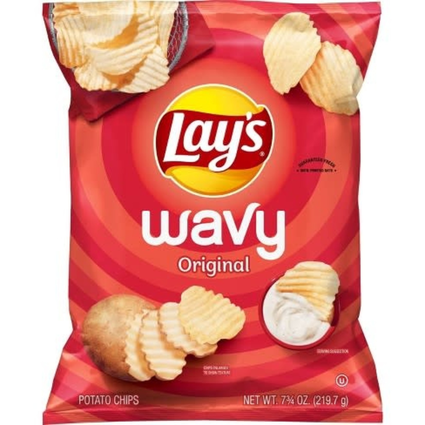 Lays Wavy Original Potato Chips 7.75 oz