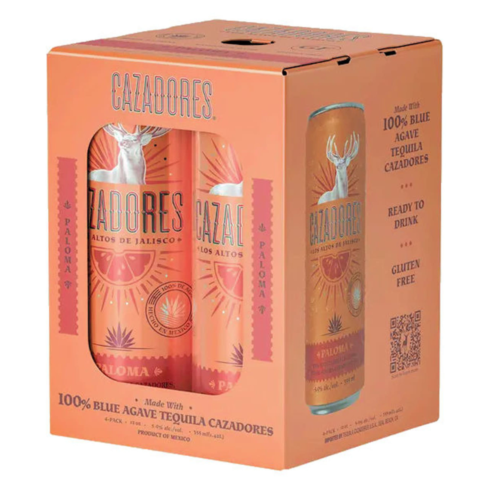 Cazadores Cazadores Tequila Paloma 4 x 12 oz cans Fenwick Liquor
