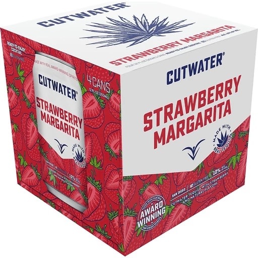 Cutwater Cutwater Strawberry Margarita 4 x 12 oz cans Fenwick Liquor