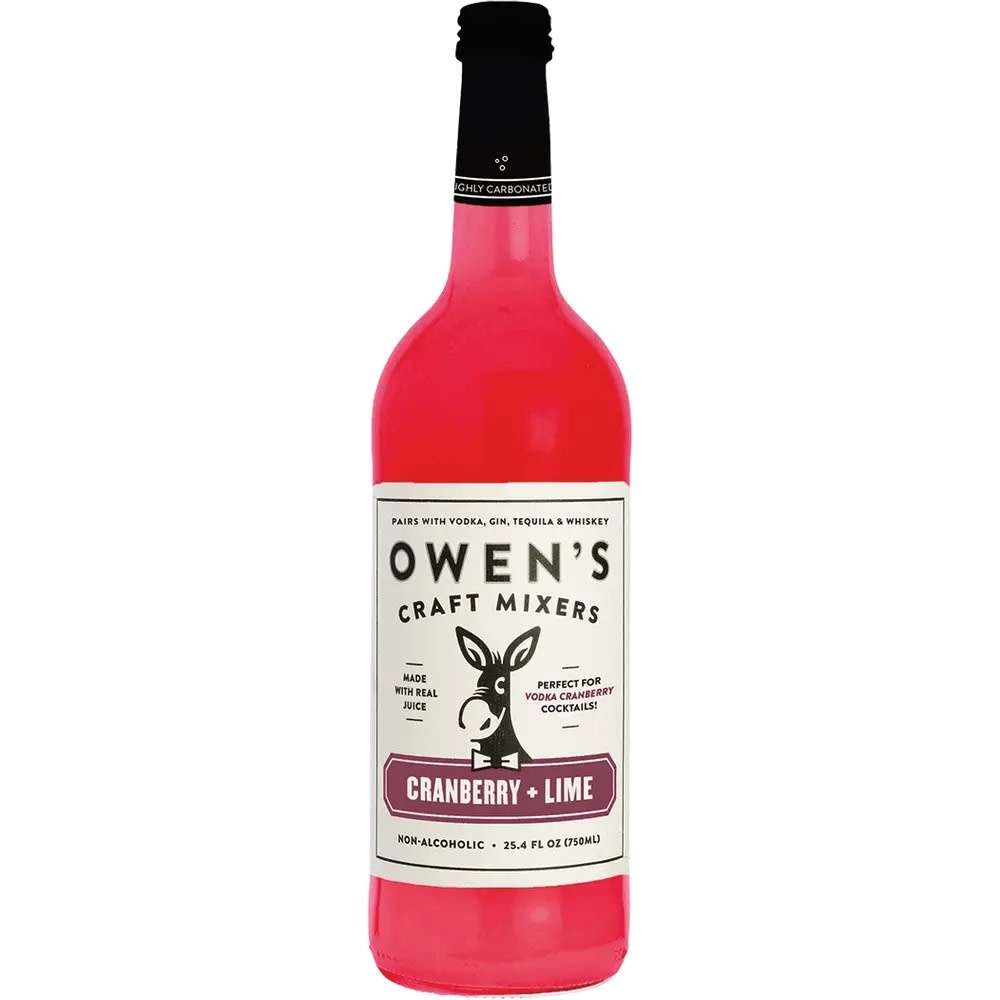 Owen's Craft Mixers Owens Craft Mixer Cranberry Lime 750 mL Fenwick Liquor