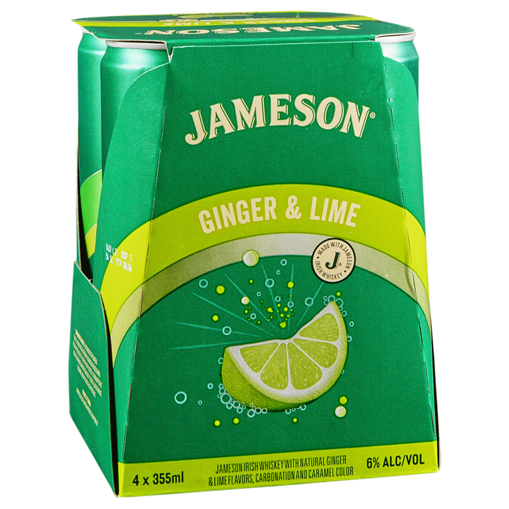 Jameson Jameson Ginger & Lime 4 x 12 oz cans