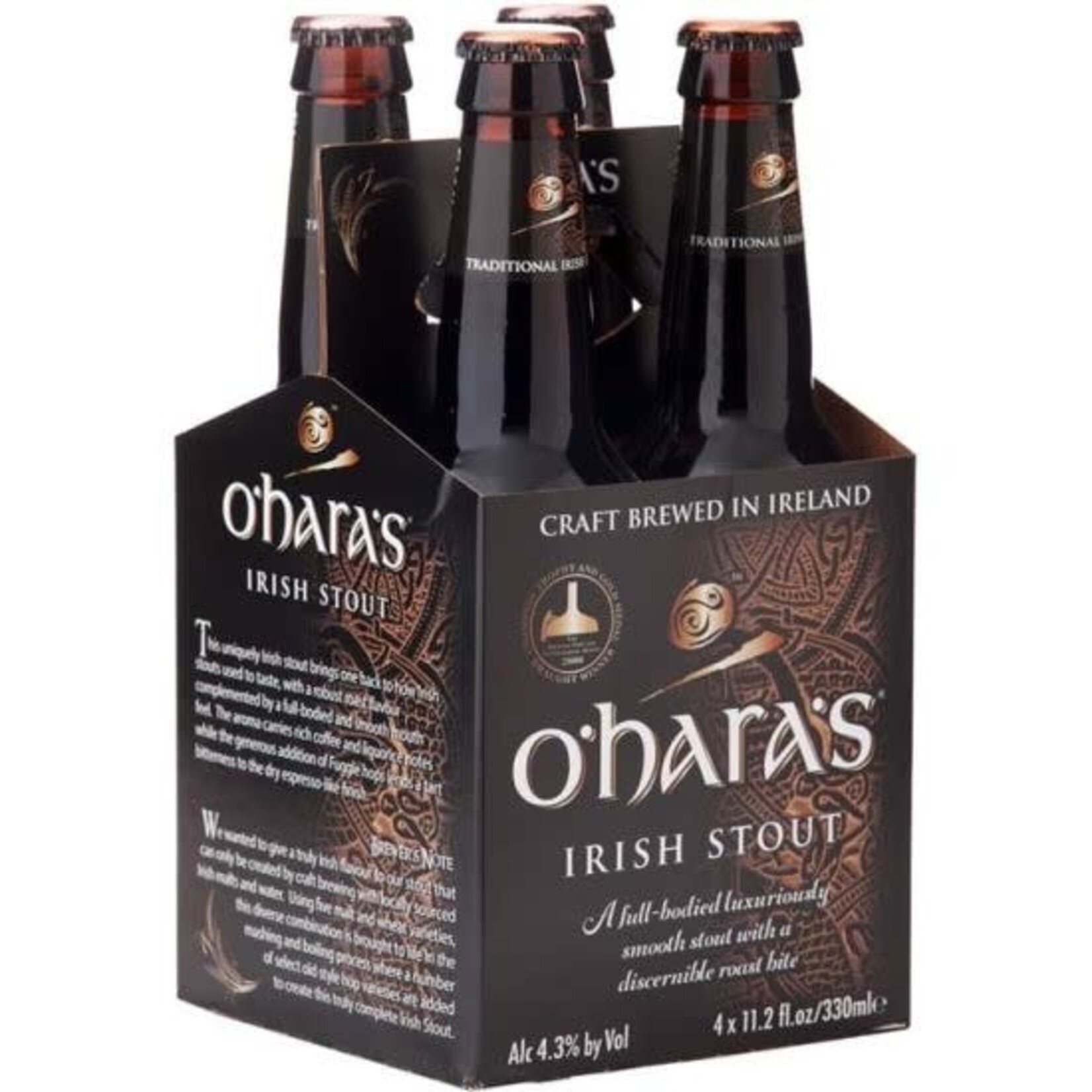 O’haras Irish Stout 4pk x 12oz bottles