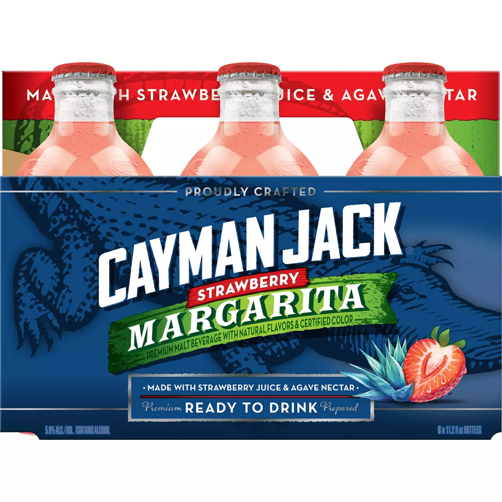 Cayman Jack Cayman Jack Strawberry Margarita 6pk x 11.2oz bottles